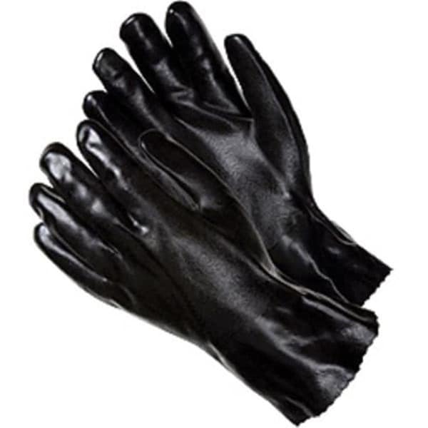 Eat-In PVC Coated Gloves, Black - Large EA3209456 - main